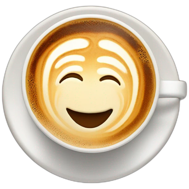 Coffe latte art emoji