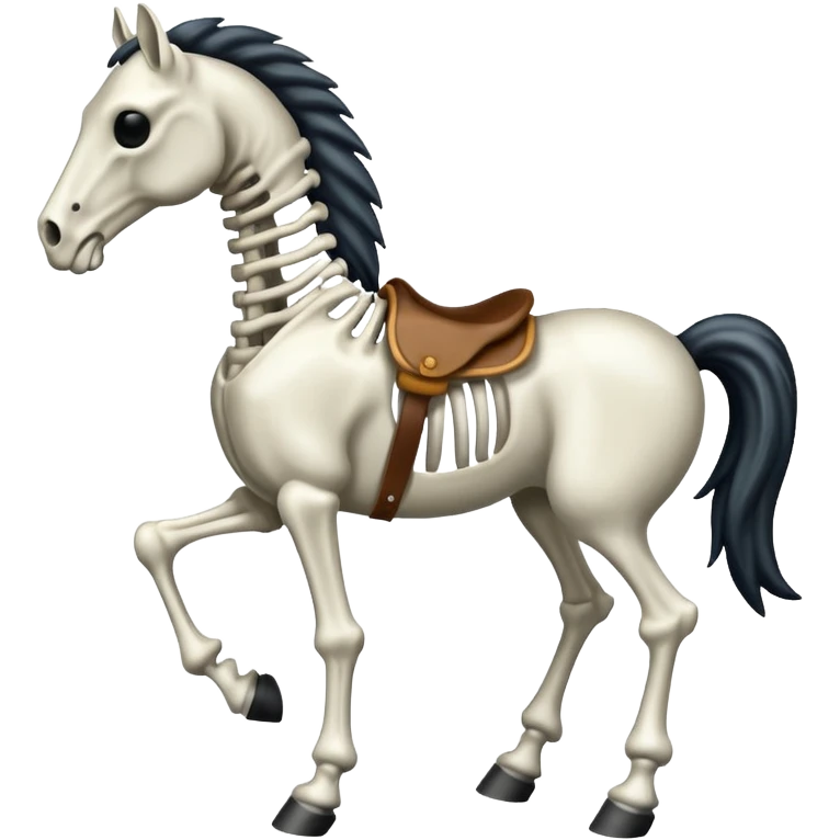 Skeleton horse emoji