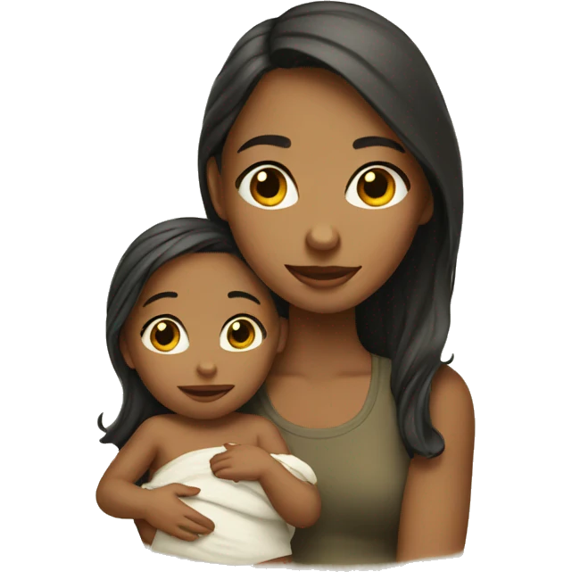 girl and baby emoji