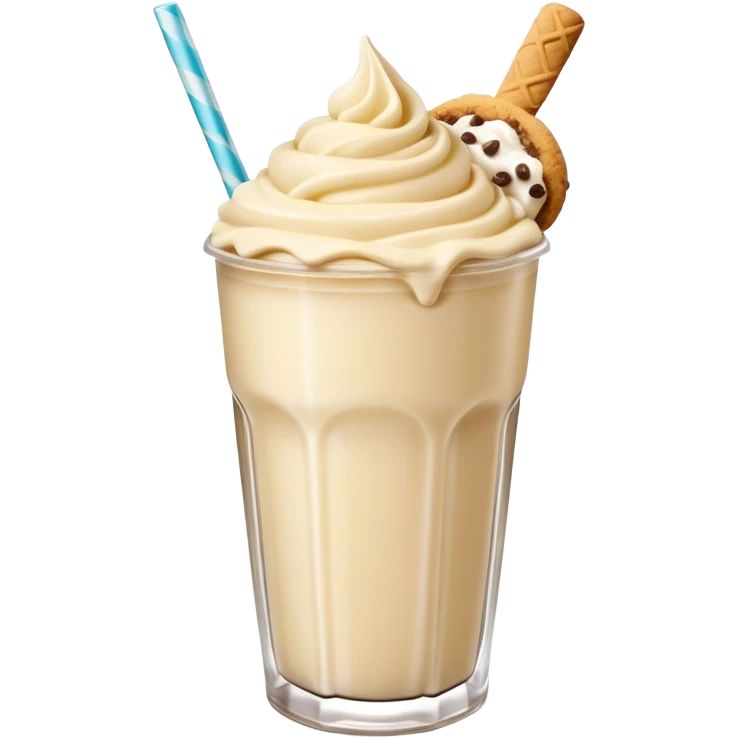 Vanilla Cookie Dough Shake emoji