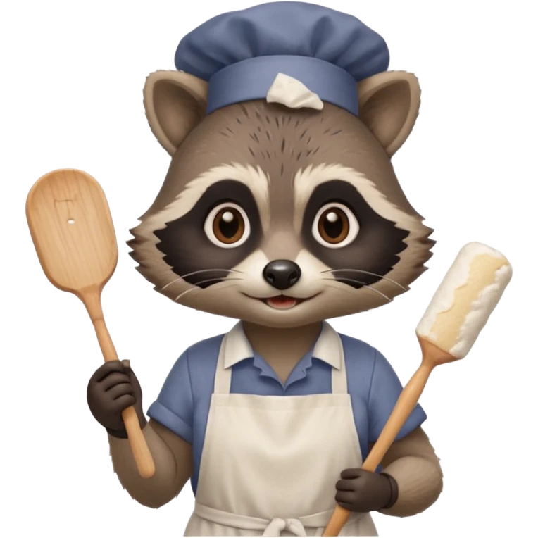 baker raccoon emoji
