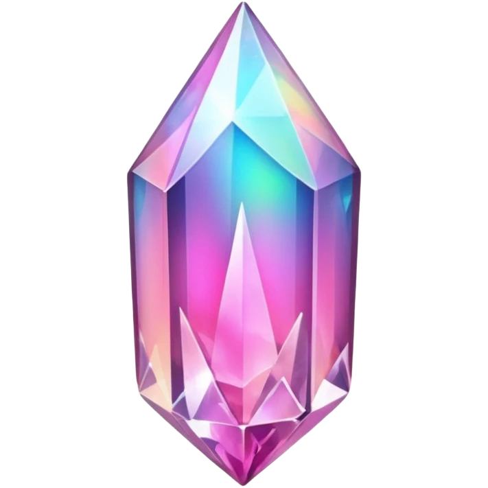 pink iridescent nebula crystal shard emoji
