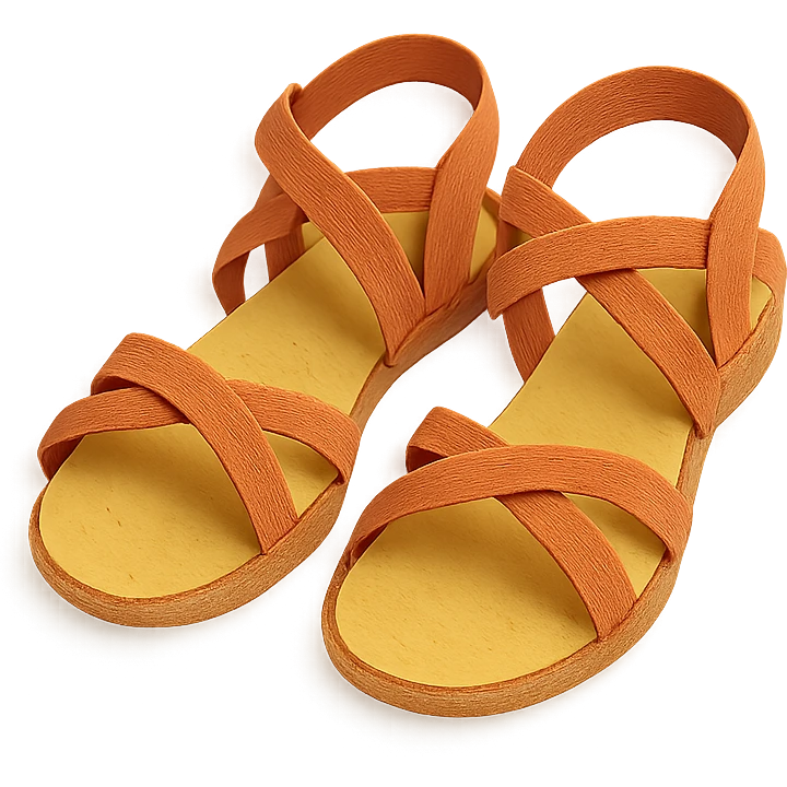 a matching pair of strappy sandals emoji