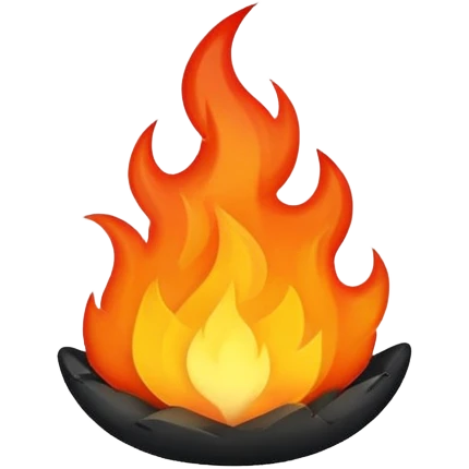 Black fire emoji