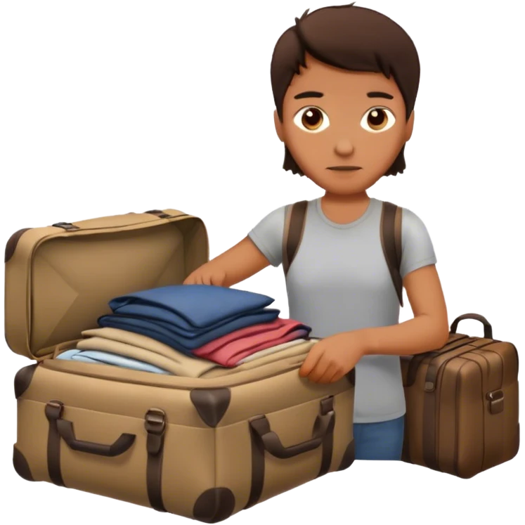 Me packing my bags to move away emoji