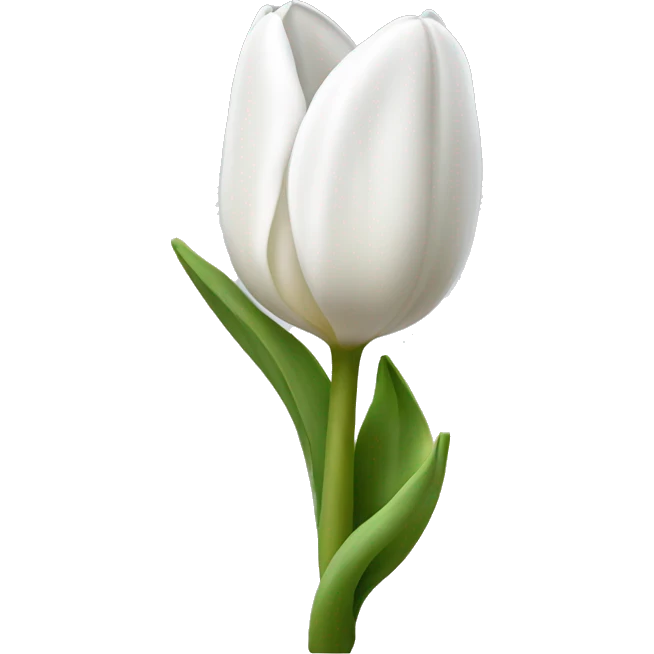 White tulip emoji