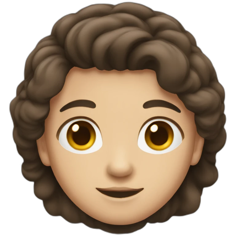 brunette twink with middle part hair emoji