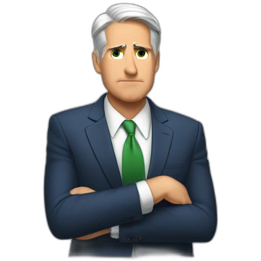 Kevin McCarthy doing the Loser pose with his hand emoji
