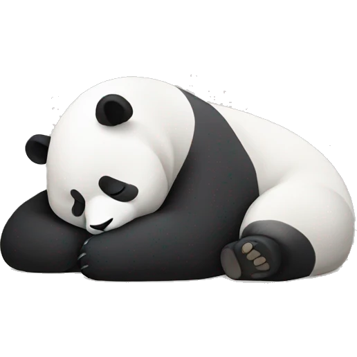 Panda sleeping  emoji