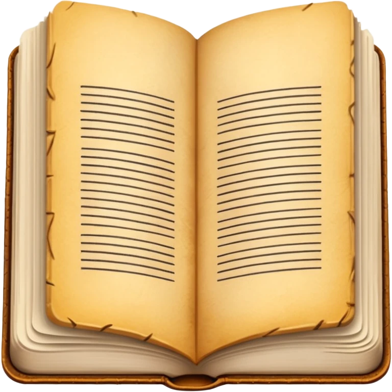 open journal book with writting emoji