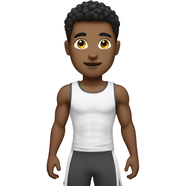 White Gym boy  emoji