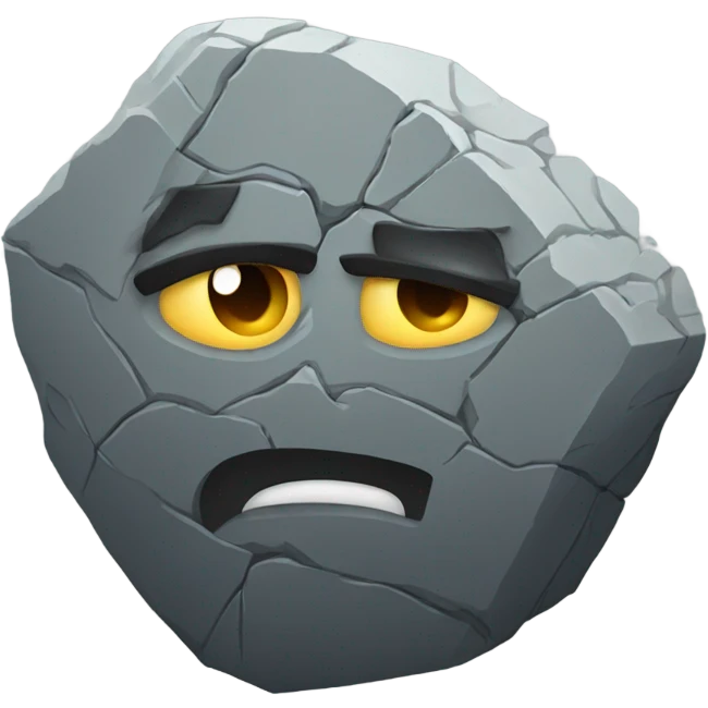 crumbling stone emoji