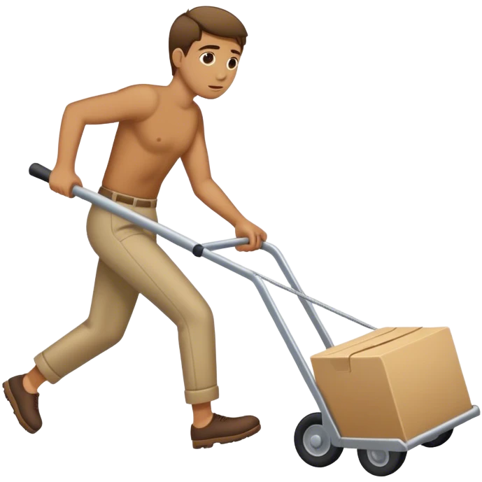 person that drags something emoji