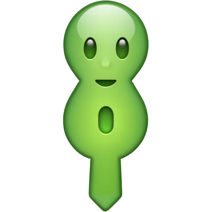 make exclamation mark in light green color emoji emoji