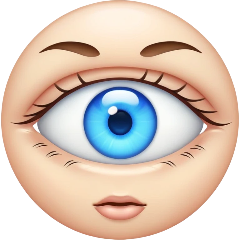 blue eyes emoji