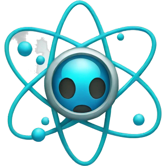 happy nuclear atom emoji