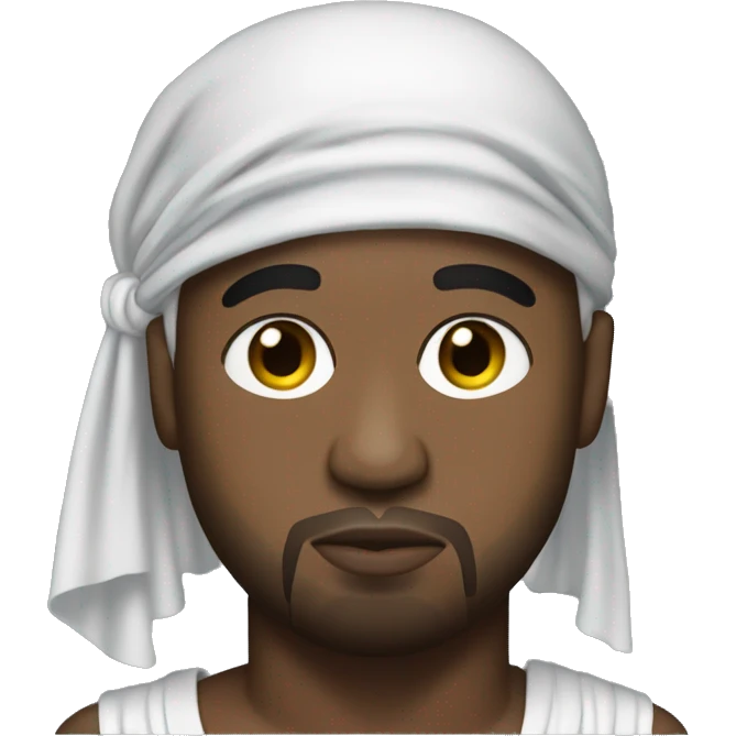 kanye west with a durag emoji