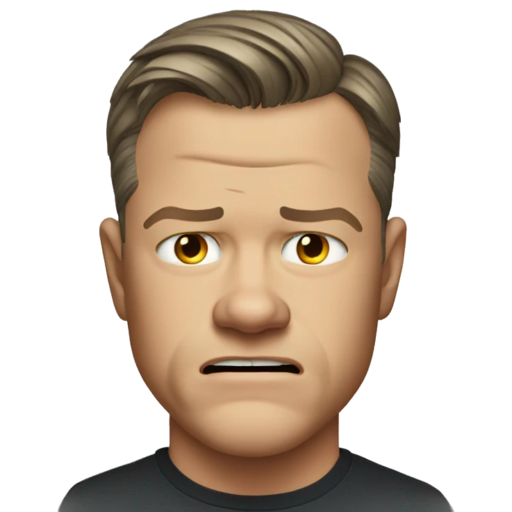 Matt Damon, crying emoji