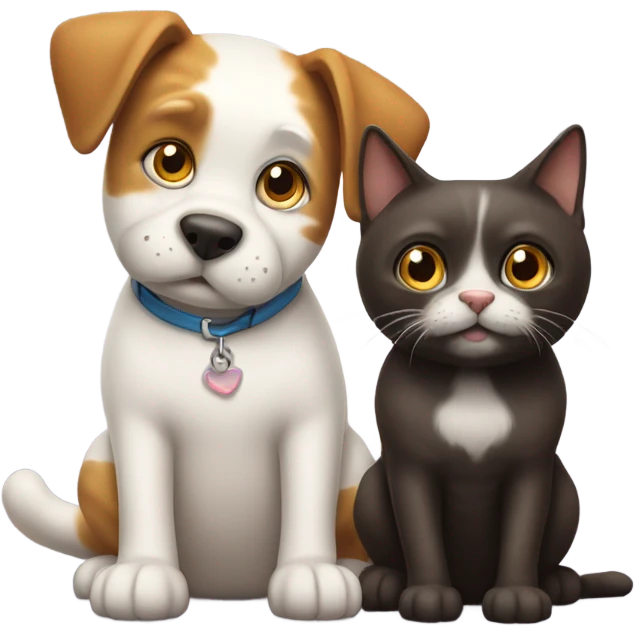 Cat dog emoji