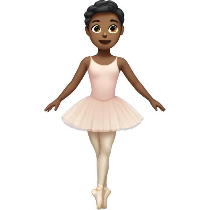 gender neutral ballet dancer wearing a unitard emoji