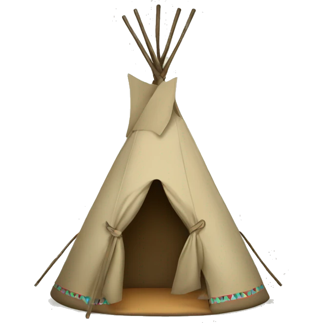 teepee tent for kids emoji