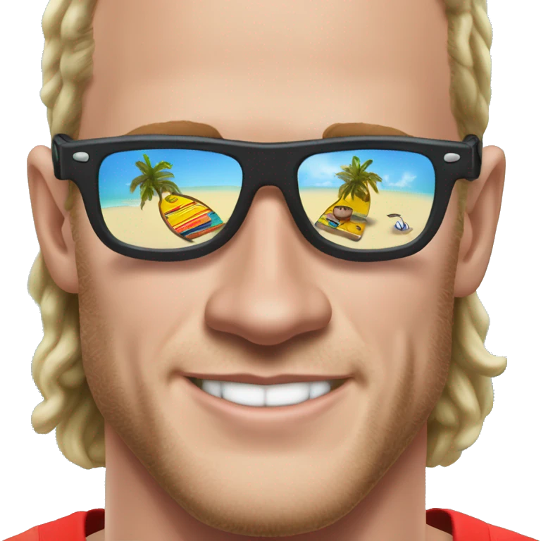 Jonathan toews as beach bum emoji