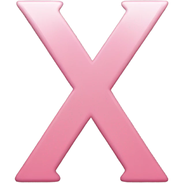 minimalistic pink x icon emoji