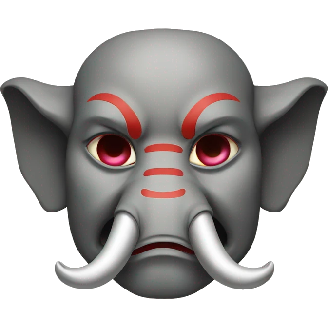 oni japanese mask elephant emoji