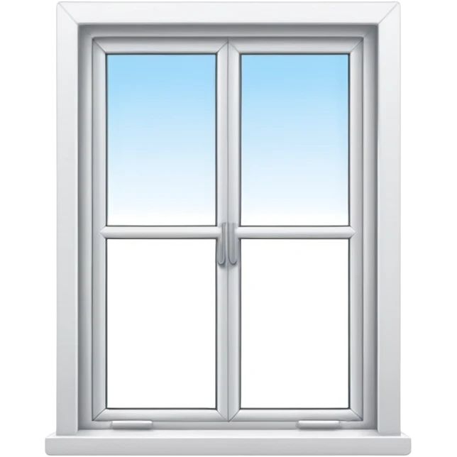 generate white open window with interior background emoji