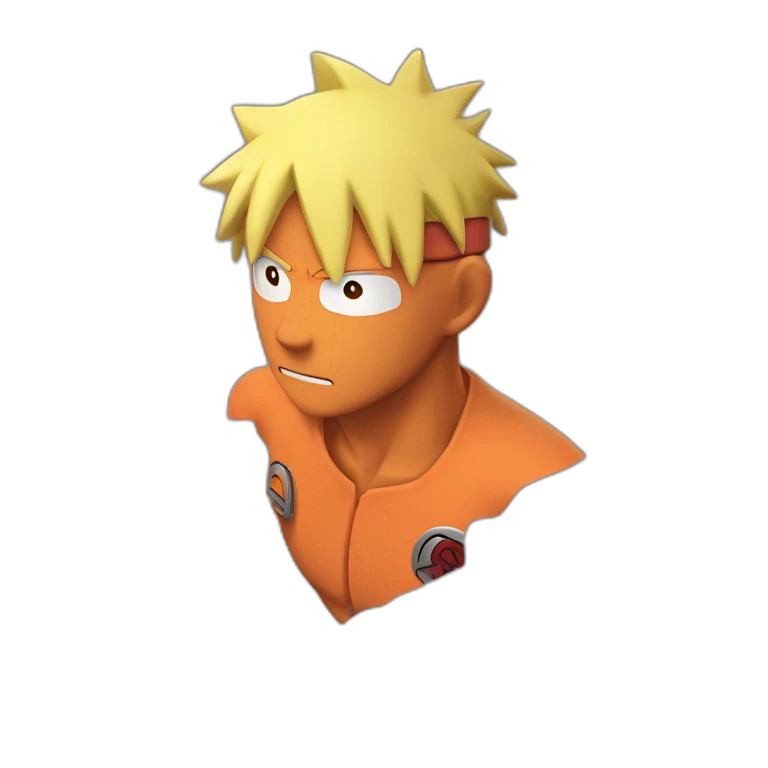 a photo of a naruto correndo de um homem aranha soltando teia emoji