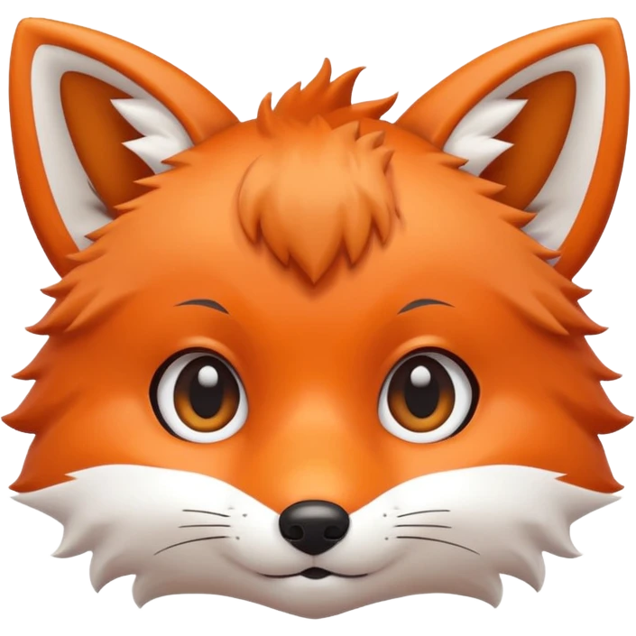 une tête de renard trop kawaii emoji