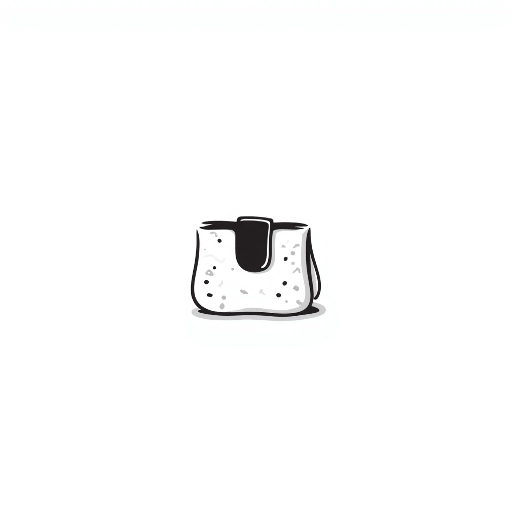 cute white wallet with white aesthetic emoji