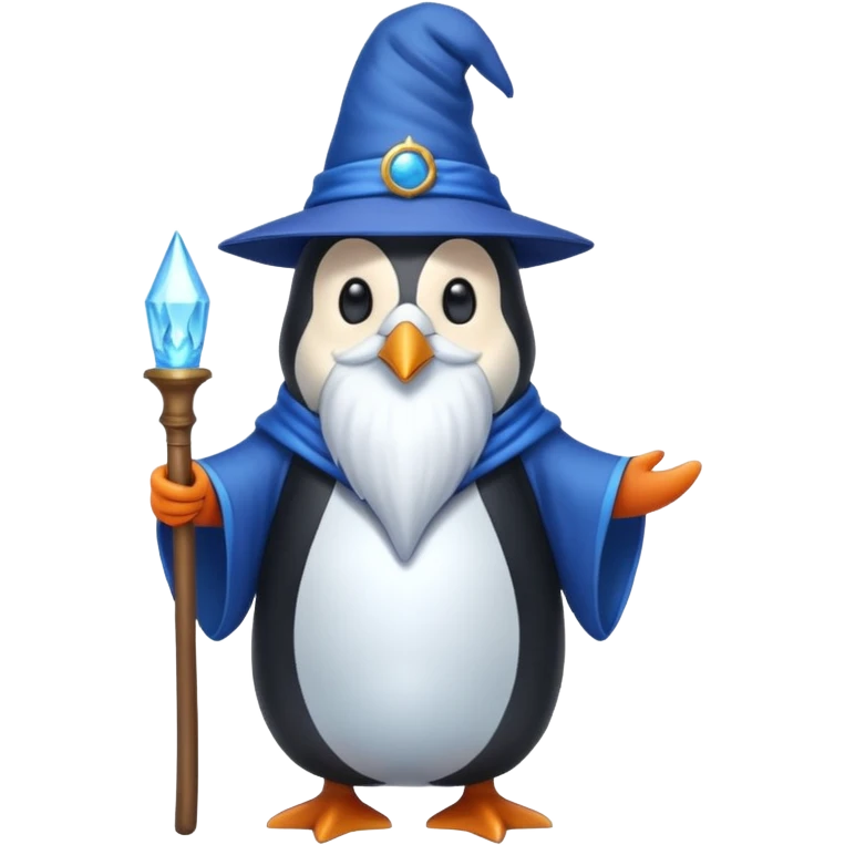 Penguin Wizard emoji