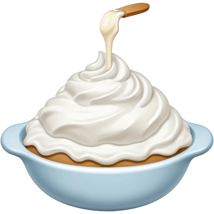 whipped cream scoop emoji