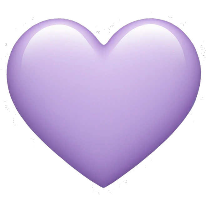 Light purple heart emoji