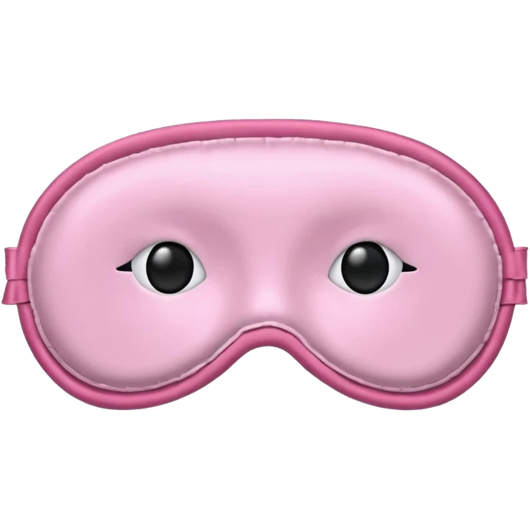  pink sleep mask emoji emoji