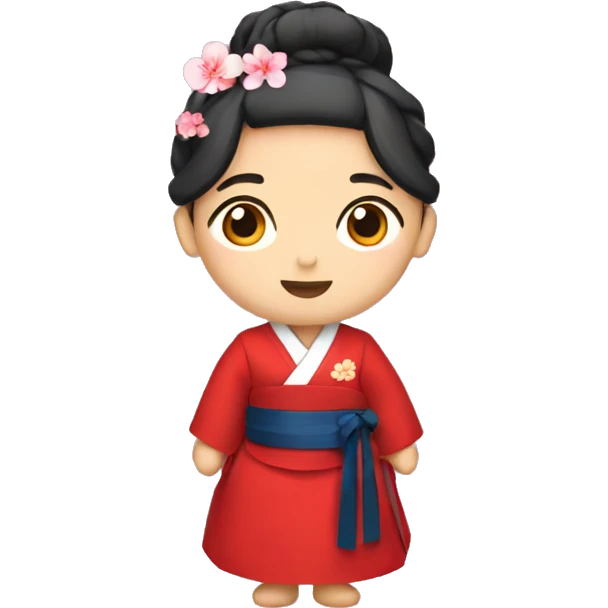 red korean hanbok emoji