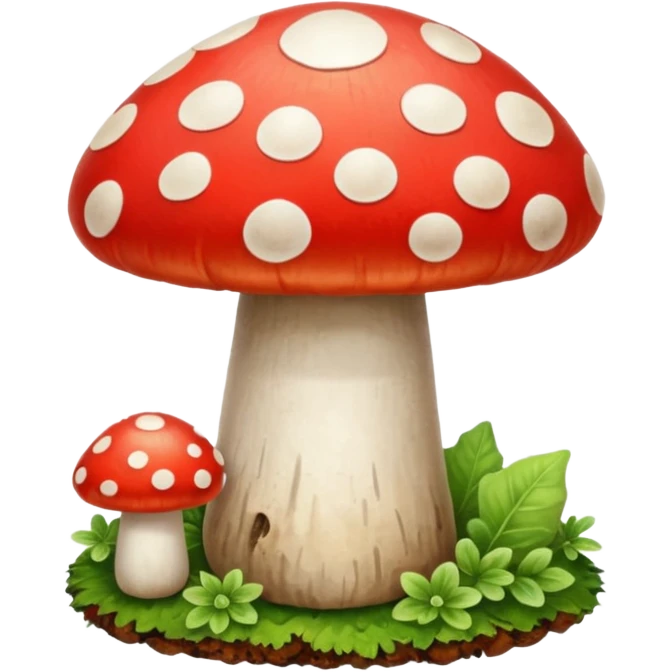 psychodelic mushroom single simple colorful harvested psylocybine emoji