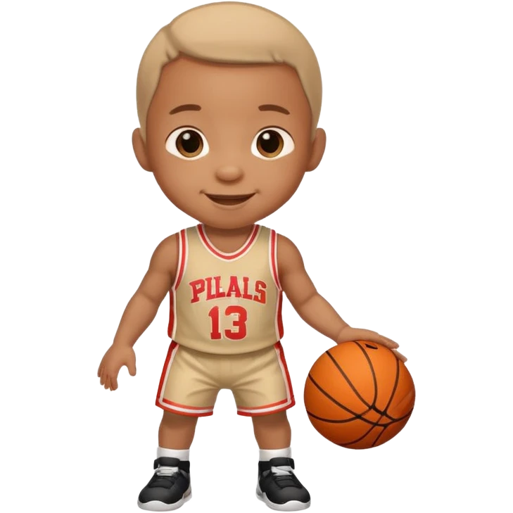 A baby basketball player emoji