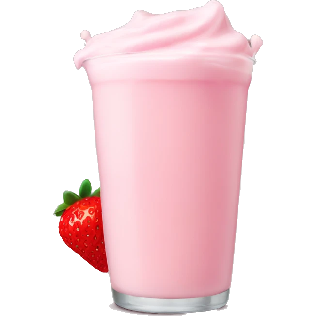 Strawberry milk emoji