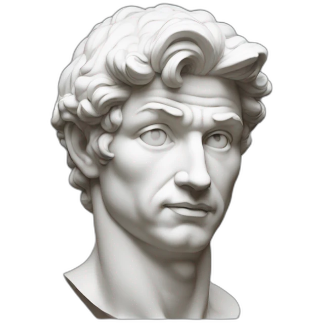 Michelangelo david modern emoji