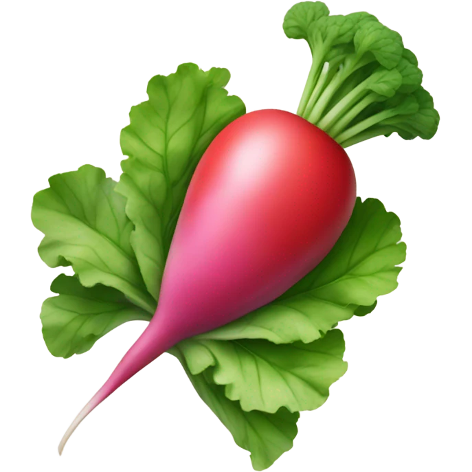 A radish emoji