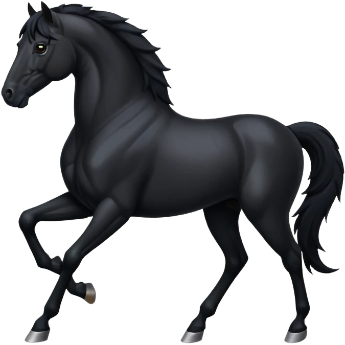 Black full horse emojis  emoji