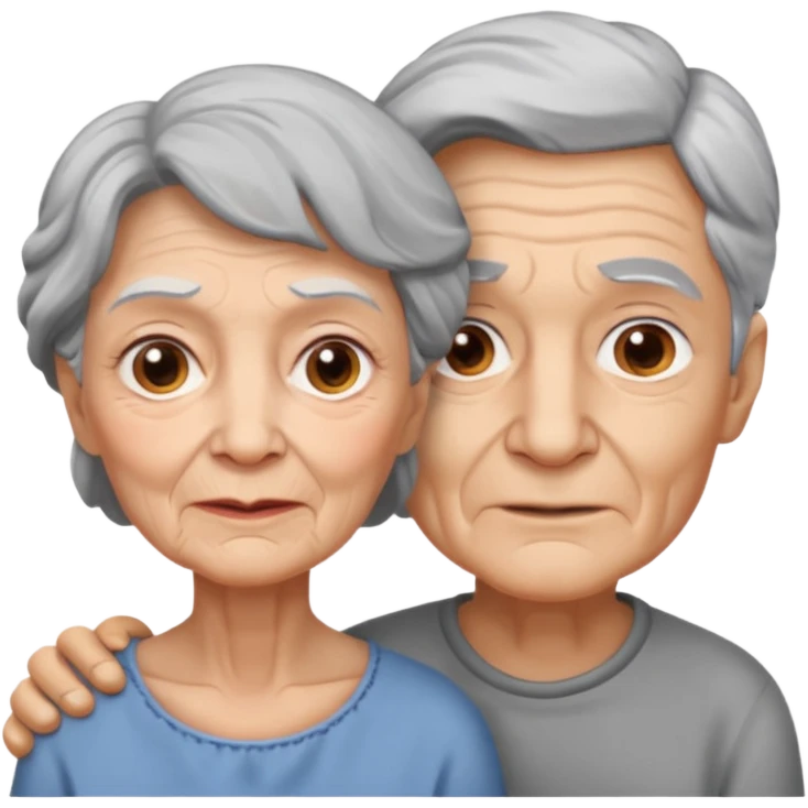 lo mismo que estas haciendo solo coloca alado de la abuela un hombre joven  emoji