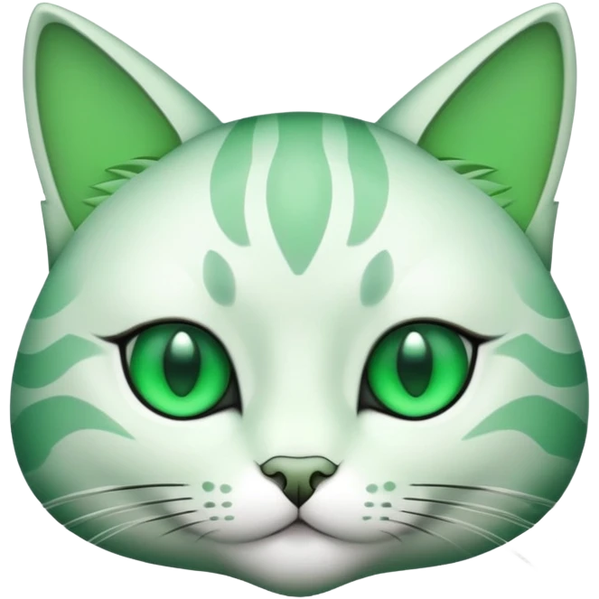 Green cat emoji