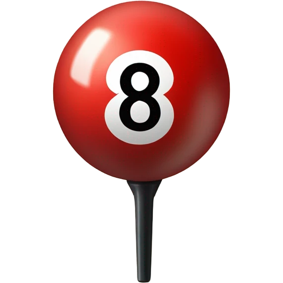 8 ball red emoji