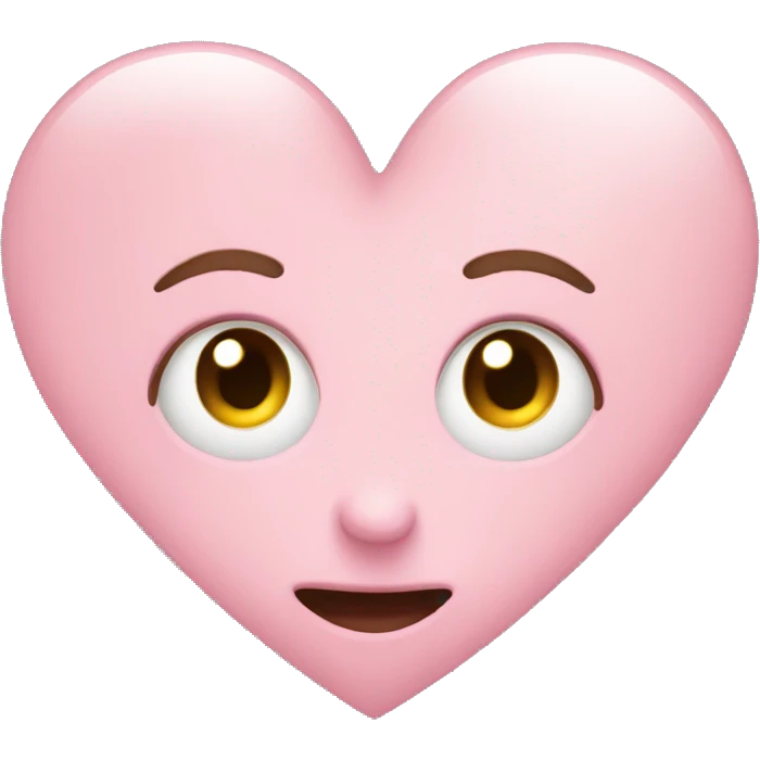 Light pink heart  emoji