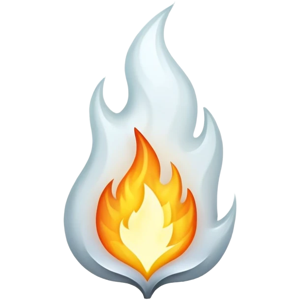 White fire emoji