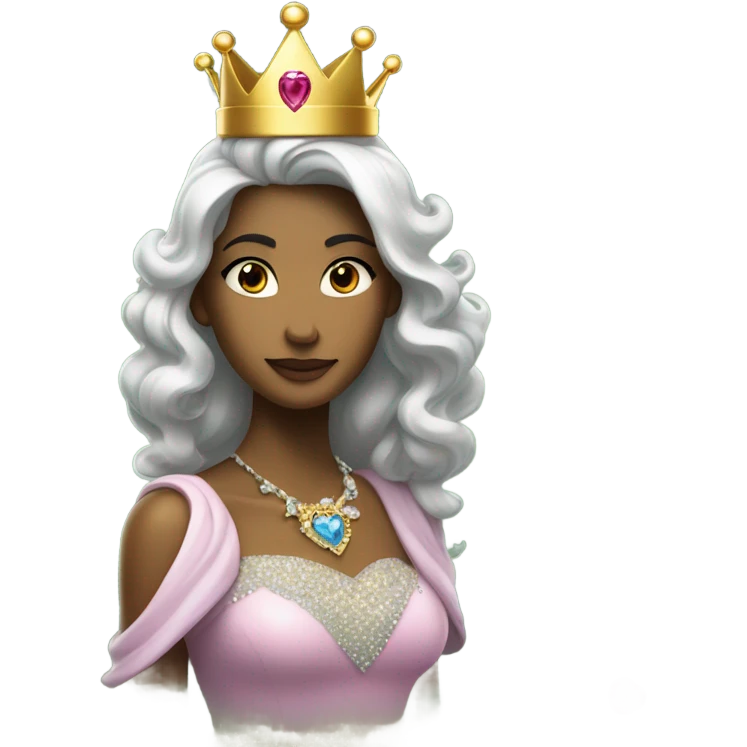 heart and princess  emoji