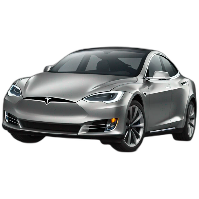 Tesla Model S Grey emoji